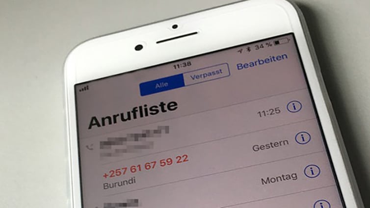 ping-anrufe liste